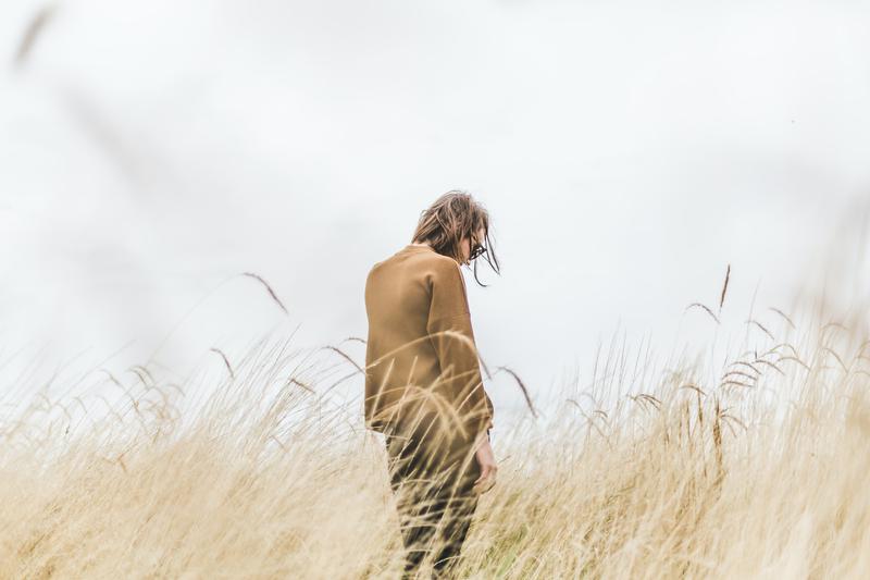 A lonely walk through the tall grass